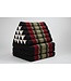 Coussin Thaïlandais Triangulaire Matelas 3 Parties XL 54x180x6cm Rouge