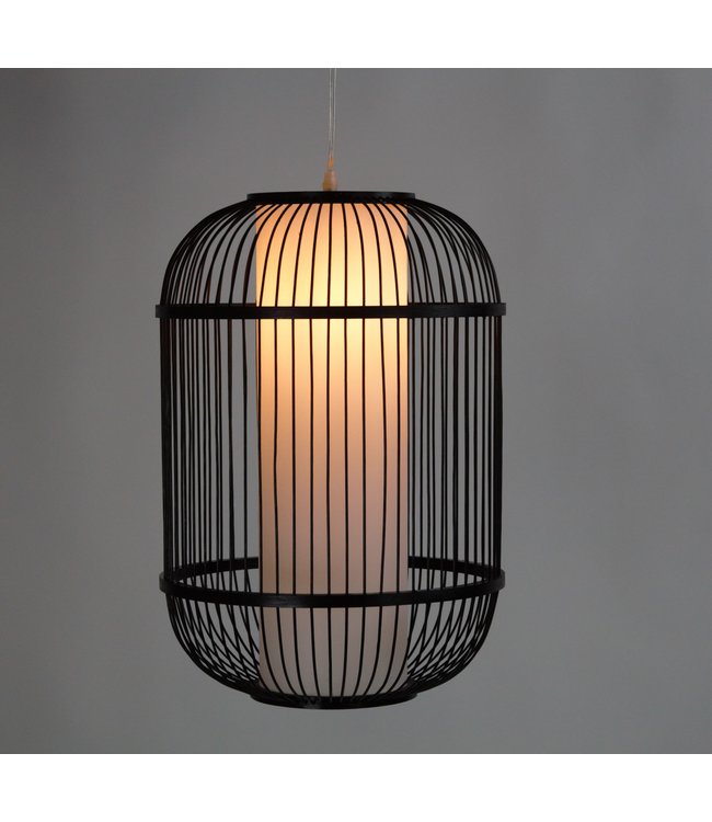 Suspension en Bambou Noir Fait Main - Dylan D35xH50cm