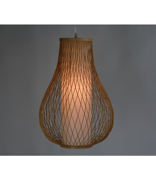 Lámpara de Techo Colgante de Bambú Hecha a Mano - Amber An38xP38xAl55cm