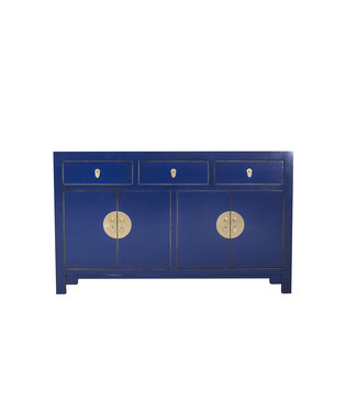 Fine Asianliving Chinesisches Sideboard Kommode Nachtblau - Orientique Kollektion - B140xT35xH85cm