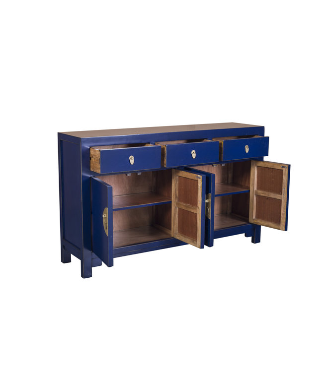 Chinese Sideboard Midnight Blue W140xD35xH85cm - Orientique Collection