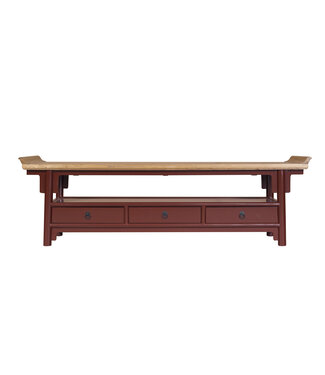 Fine Asianliving Chinese TV Kast Bordeaux Rood Qiaotou B180xD40xH55cm