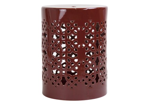 Fine Asianliving Keramikhocker Gartenhocker Chinesisch Porzellan D33xH46cm