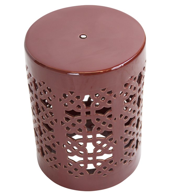 Ceramic Garden Stool Chinese Porcelain Handmade D33xH46cm