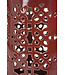Tabouret Céramique Rouge Chinois Porcelaine D33xH45cm Fait Main