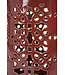 Taburete de Cerámica Geo Rojo Burdeos hecho a mano D33xH46cm