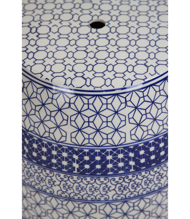 Sgabello in Ceramica Cinese Fatto a Mano D33xA46cm