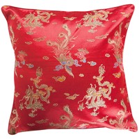 Coussin Chinois Dragon Rouge 40x40cm