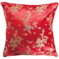 Coussin Chinois Dragon Rouge 40x40cm