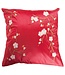 Chinese Cushion Cover Sakura Cherry Blossoms Red 40x40cm Without Filling