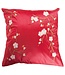 Fodera per Cuscino Cinese Sakura Cherry Blossoms Rosso 45x45cm Senza Riempimento