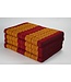Thai Cushion Mattress 4-folded 80x200x8cm Mat Cushion XXXL Thai Orange