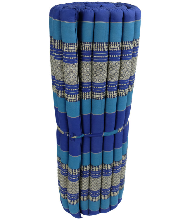 Thaise Mat Oprolbaar Matras 200x100x4.5cm Blauw