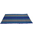 Matelas Thaï Enroulable en Coton et Kapok 200x100x4.5cm Bleu