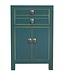 Chinese Bedside Table Teal W40xD32xH60cm