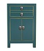 Chinese Bedside Table Teal W40xD32xH60cm