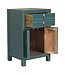 Chinese Bedside Table Teal W40xD32xH60cm