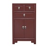 Fine Asianliving Chinese Cabinet Burgundy Red W44xD42xH77cm