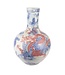 Chinese Vase Porcelain Dragon Red D39xH55cm