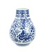 Vase Chinois Dragon Bleu et Blanc Diam24xH29cm