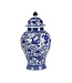 Vaso Ginger Jar Cinese in Porcellana Drago Blu Bianco D27xA51cm