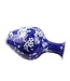 Chinese Vaas Porselein Bloesems Handgeschilderd Marineblauw D19xH35cm