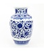Vase Chinois Porcelaine Lotus Bleu Blanc Diam19xH30cm