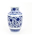 Vase Chinois Porcelaine Lotus Bleu Blanc Diam19xH30cm