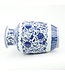 Vase Chinois Porcelaine Lotus Bleu Blanc Diam19xH30cm