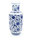 Vase Chinois Porcelaine Lotus Bleu Blanc D17xH38cm