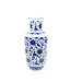 Vase Chinois Porcelaine Lotus Bleu Blanc D17xH38cm