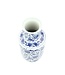 Vaso Cinese in Ceramica Porcellana Loto Blu e Bianco D17xA38cm