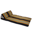 Thai Cushion Three-fold 80x190x7cm Triangle Cushion XXXL 8 Roll Seat Black Orange