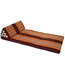 Thai Cushion Three-fold 80x190x7cm Triangle Cushion XXXL 8 Roll Seat Burgundy Orange