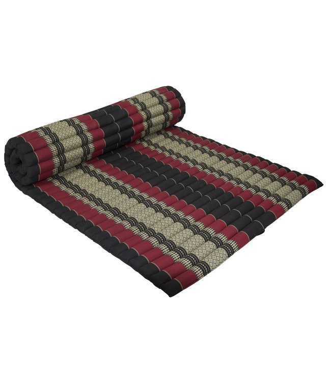 Materasso Arrotolabile Thai 200x100x4.5cm Nero Rosso