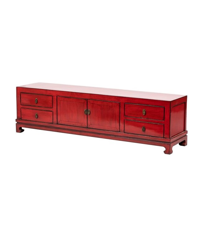 Chinese TV Cabinet Red High Gloss W180xD40xH50cm