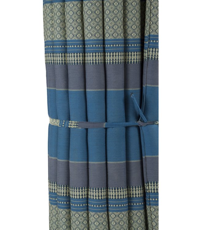 Matelas Thaï Enroulable en Coton et Kapok - 100x200cm - Azuré