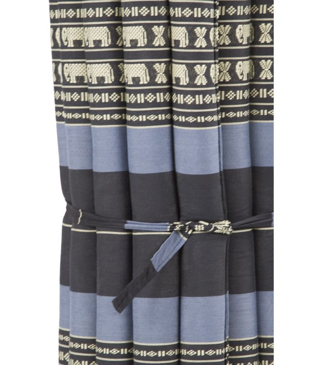 Thaise Mat Oprolbaar Matras 190x78x4.5cm Zwarte Olifanten