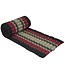 Matelas Thaï Enroulable en Coton et Kapok - 50x190cm - Noir Rouge