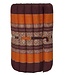 Thaise Mat Oprolbaar Matras 190x50x4.5cm Bordeaux Oranje