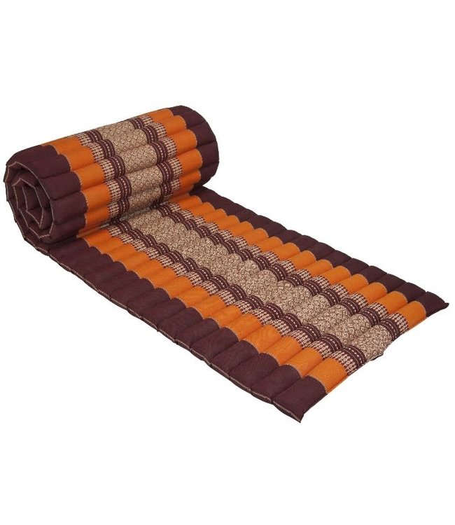Materasso Arrotolabile Thai 190x50x4.5cm Rosso Arancione
