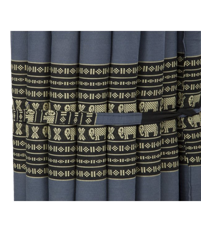 Materasso Arrotolabile Thai 190x50x4.5cm Nero Elefante