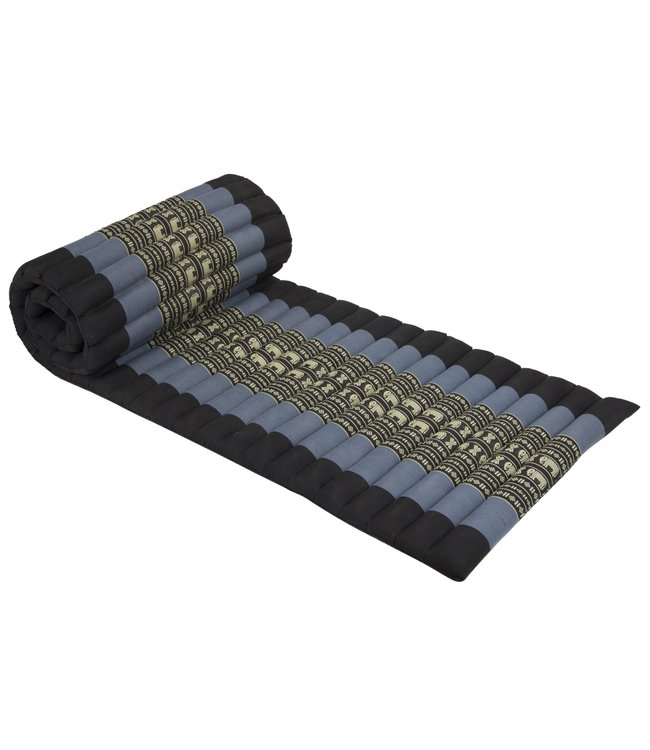 Thai Mat Rollable Mattress 190x50x4.5cm Black Elephant