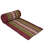 Thai Mat Rollable Mattress 190x50x4.5cm Burgundy Green