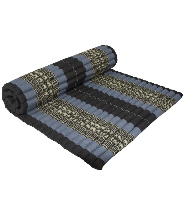 Thaise Mat Oprolbaar Matras 200x100x4.5cm Zwart