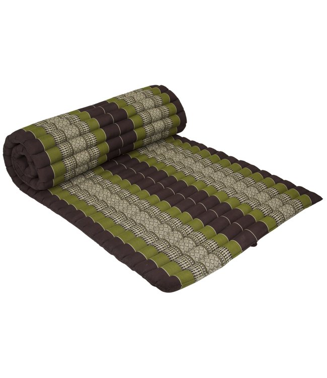 Matelas Thaï Pliable en Coton et Kapok XXXL - 80x200cm - Vert