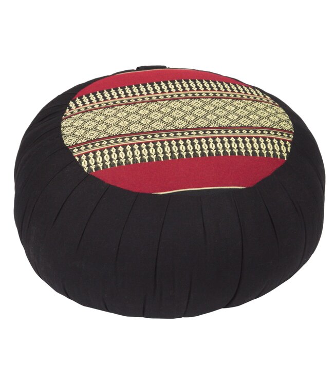 Cuscino per meditazione Tailandese Tondo Zafu Rosso 40x17cm