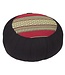 Thais Kussen Meditatie Zitkussen Rond Zafu Rood Kapok D40xH17cm