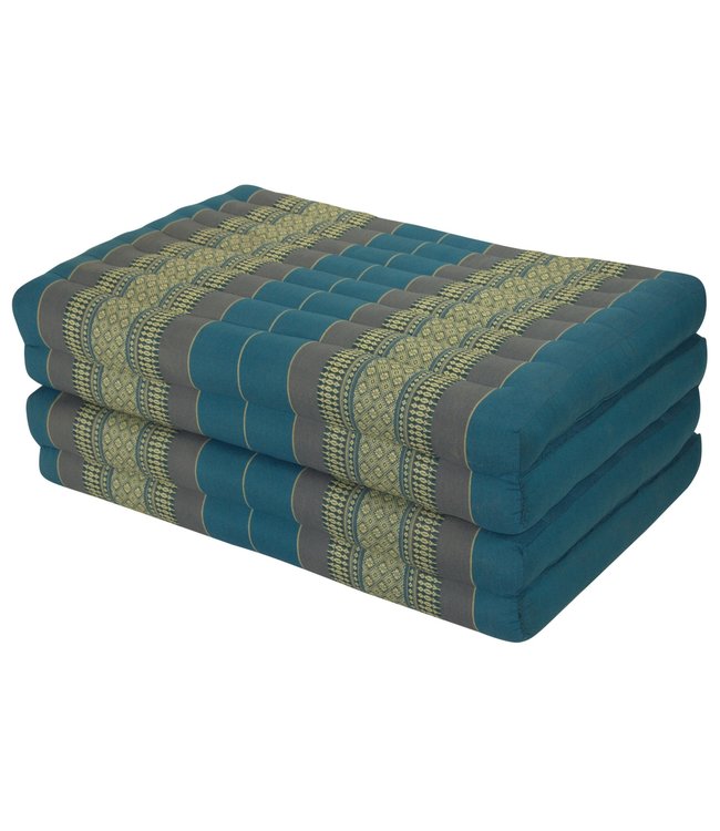 Thais Kussen Matras Gevouwen 80x200cm Mat Kussen XXXL Hemels Blauw