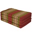 Thai Cushion Mattress 4-folded 80x200x8cm Mat Cushion XXXL Burgundy Green